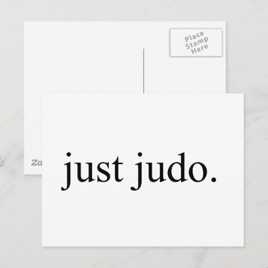 Carte Postale Juste Judo (Devant / Derrière)