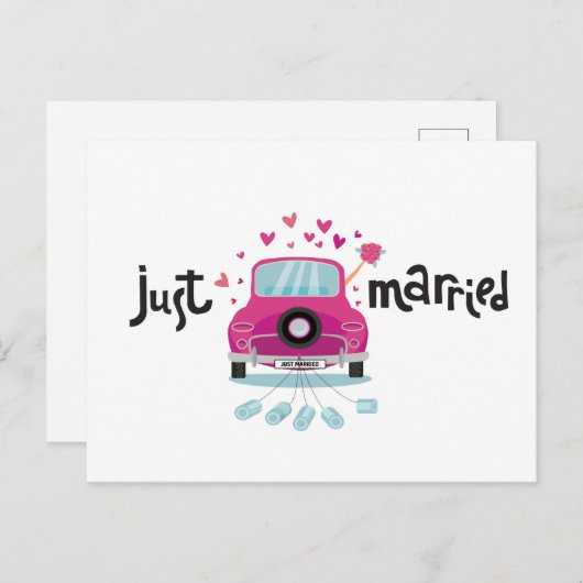 Carte Postale Juste marié (Devant / Derrière)