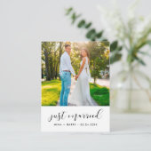 Carte Postale Juste marié Elegant photo faire-part (Debout devant)