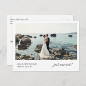 Carte Postale Juste Marié Elopement Faire-part (Devant / Derrière)