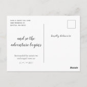 Carte Postale Juste Marié Elopement Faire-part (Dos)