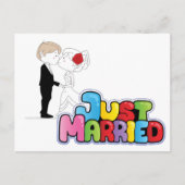 Carte Postale Juste marié Faire-part (Devant)
