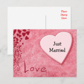 Carte postale Juste Marié Mariage Faire-part Love (Devant / Derrière)