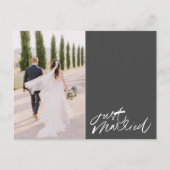 Carte Postale Juste marié Mariage photo Merci (Devant)