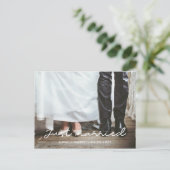 Carte Postale Juste marié Simple photo mariage (Debout devant)