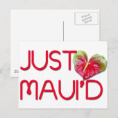 Carte Postale Juste Maui'd (Devant / Derrière)