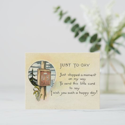 Carte Postale Juste parce que Postcard (1921) (Debout devant)