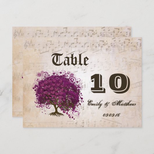 Carte Postale Juste Peachy Sangria Heart Leaf Arbre (Devant / Derrière)