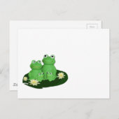 Carte Postale Juste pour les enfants FROG FAMILY ... (Devant / Derrière)