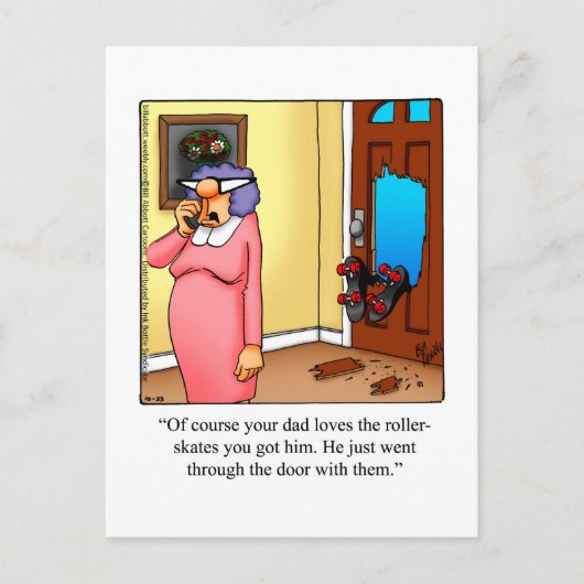 Carte Postale Juste Pour Rire Humour (Devant)