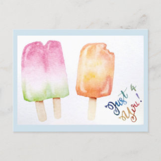 Carte Postale Juste pour vous - Popsicle