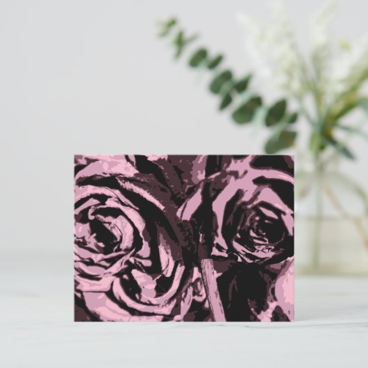 Carte Postale Juste quelques Roses (Debout devant)