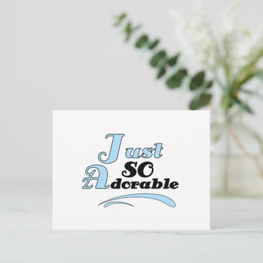 Carte Postale Juste si adorable (Debout devant)