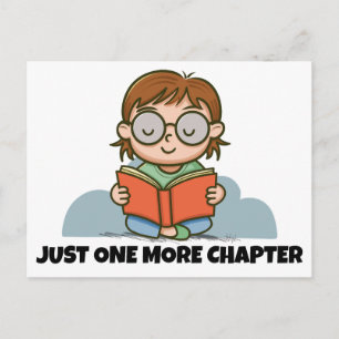Carte Postale Juste un chapitre de plus, lecteur de livre passio