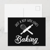 Carte Postale Juste Un Garçon Qui Aime Faire La Cuisine (Devant / Derrière)
