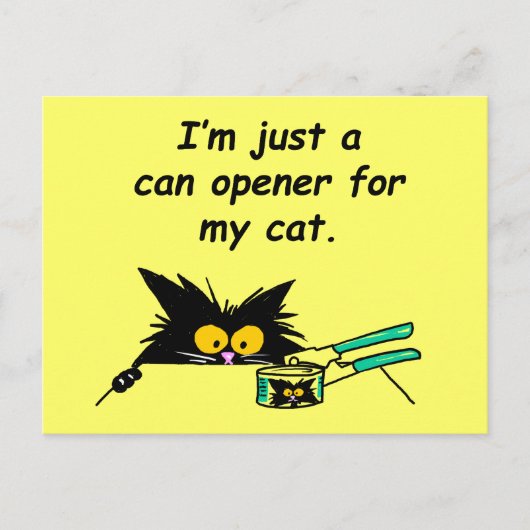CARTE POSTALE JUSTE UN OUVRIER DE CASSE POUR MON CHAT (Devant)