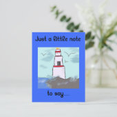 Carte Postale Juste un petit mot, (Debout devant)
