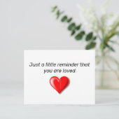 Carte Postale Juste Un Petit Rappel Que Vous Êtes Aimé (Debout devant)