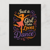 Carte Postale Juste un qui aime danser la danse (Devant)