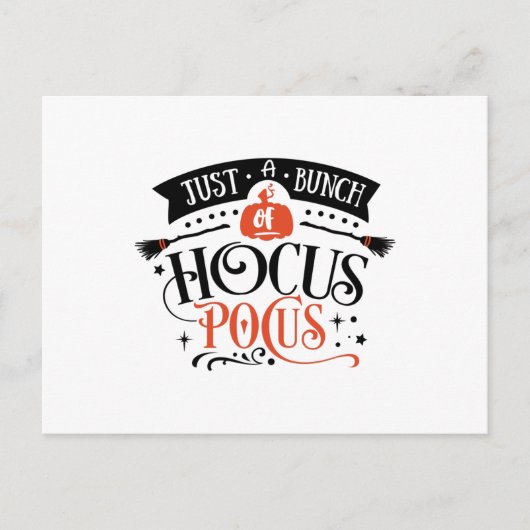 Carte Postale Juste un tas de hocus pocus (Devant)