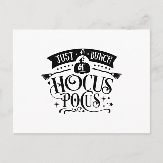Carte Postale Juste un tas de hocus pocus (Devant)