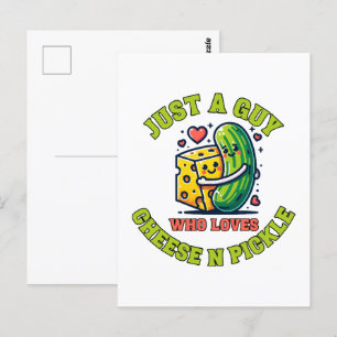 Carte Postale Juste un type qui adore les pickles
