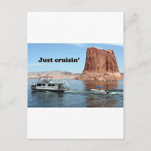 Carte Postale Juste une croisière : Bateau domestique Lake Powel