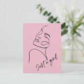 CARTE POSTALE JUSTE UNE FILLE (Debout devant)