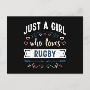 Carte Postale Juste une fille qui aime les cadeaux drôles de Rug