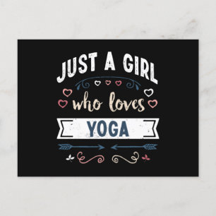 Carte Postale Juste une fille qui aime les cadeaux drôles de Yog