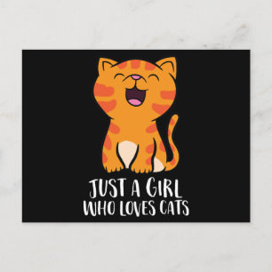 Carte Postale Juste une fille qui aime les chats Pullover