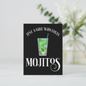 Carte Postale Juste Une Fille Qui Aime Les Mojitos (Debout devant)