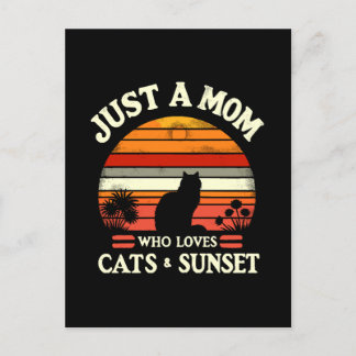 Carte Postale Juste une maman qui aime les chats