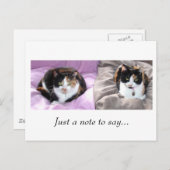 Carte Postale Juste une note à dire... (Devant / Derrière)