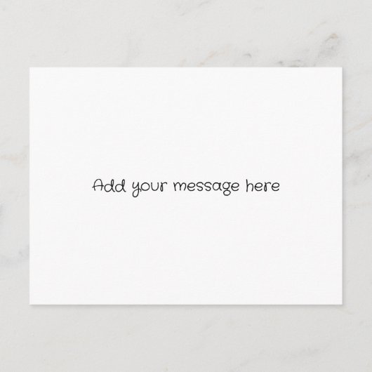 Carte Postale Juste une note pour dire vert rose (Dos)