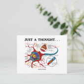 Carte Postale Juste Une Pensée... (Neuron / Synapse) (Debout devant)