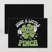 Carte Postale Juste une petite pincée St Patrick's Day (Devant / Derrière)