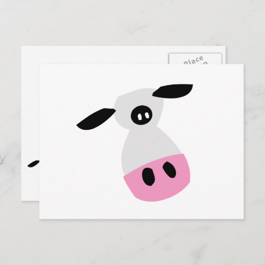 Carte Postale Juste une vache (Devant / Derrière)