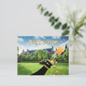 Carte Postale Juste Vendu Immobilier Advert Modèle Promo (Debout devant)