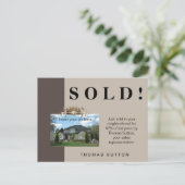 Carte Postale Juste Vendu Immobilier Couronne (Debout devant)