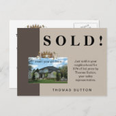 Carte Postale Juste Vendu Immobilier Couronne (Devant / Derrière)