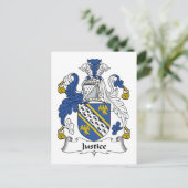 Carte Postale Justice Family Crest (Debout devant)