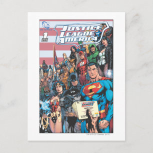 Carte Postale Justice League of America First Issue
