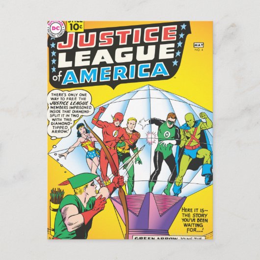 Carte Postale Justice League of America Numéro 4 - Mai (Devant)