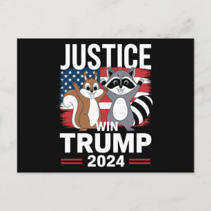 Carte Postale Justice Pour Peanut Win Trump 2024