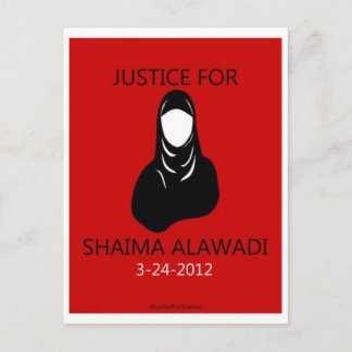 Carte Postale Justice pour Shaima Alawadi