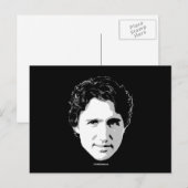 Carte Postale Justin Trudeau Chef de cheveux -.png (Devant / Derrière)