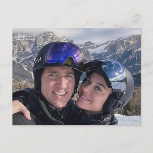 Carte Postale Justin Trudeau & Katy Perry Fév 2026 (Devant)