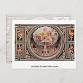 Carte Postale Justitia Par Domenico Beccafumi (Devant / Derrière)