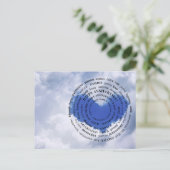 Carte Postale JW Happy Anniversary Card Heart dans les nuages (Debout devant)